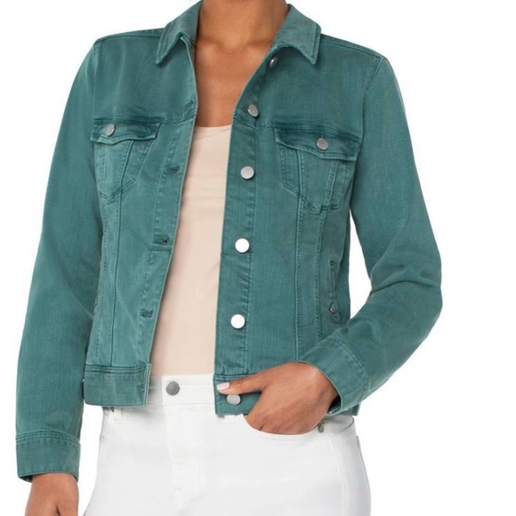 Liverpool Jackets & Blazers - Liverpool Teal Denim Jacket
